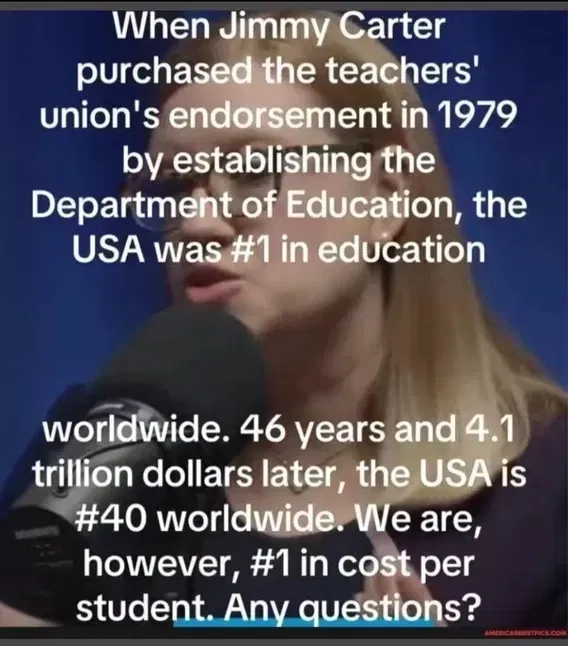 The DOE dumbed down America.