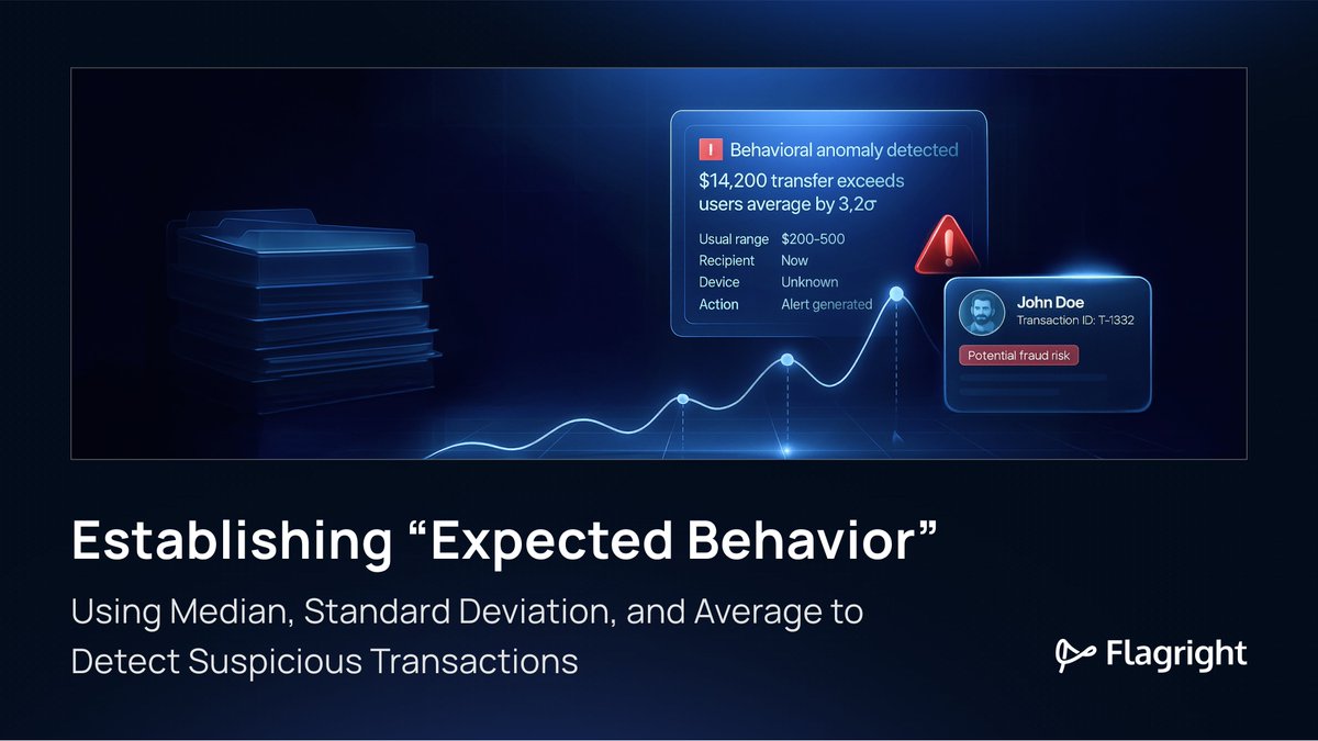 🧭Anomalies aren’t “$10k.” They’re “$10k for this customer.”

Our new guide shows how to model expected behavior so you catch real risk without drowning in noise.

Build the baseline:
• Median → the robust “typical” amount when data is skewed
• Average (mean) → long‑run trend
