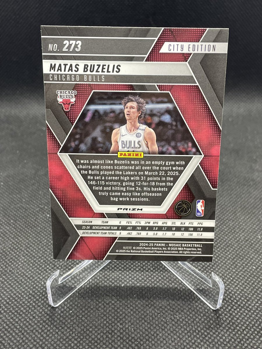 2024-25 mosaic city edition genesis hits FS. Castle $175. Matas $75.