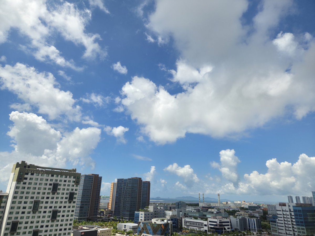 오늘 하늘이 정말 좋다.
여름이다.