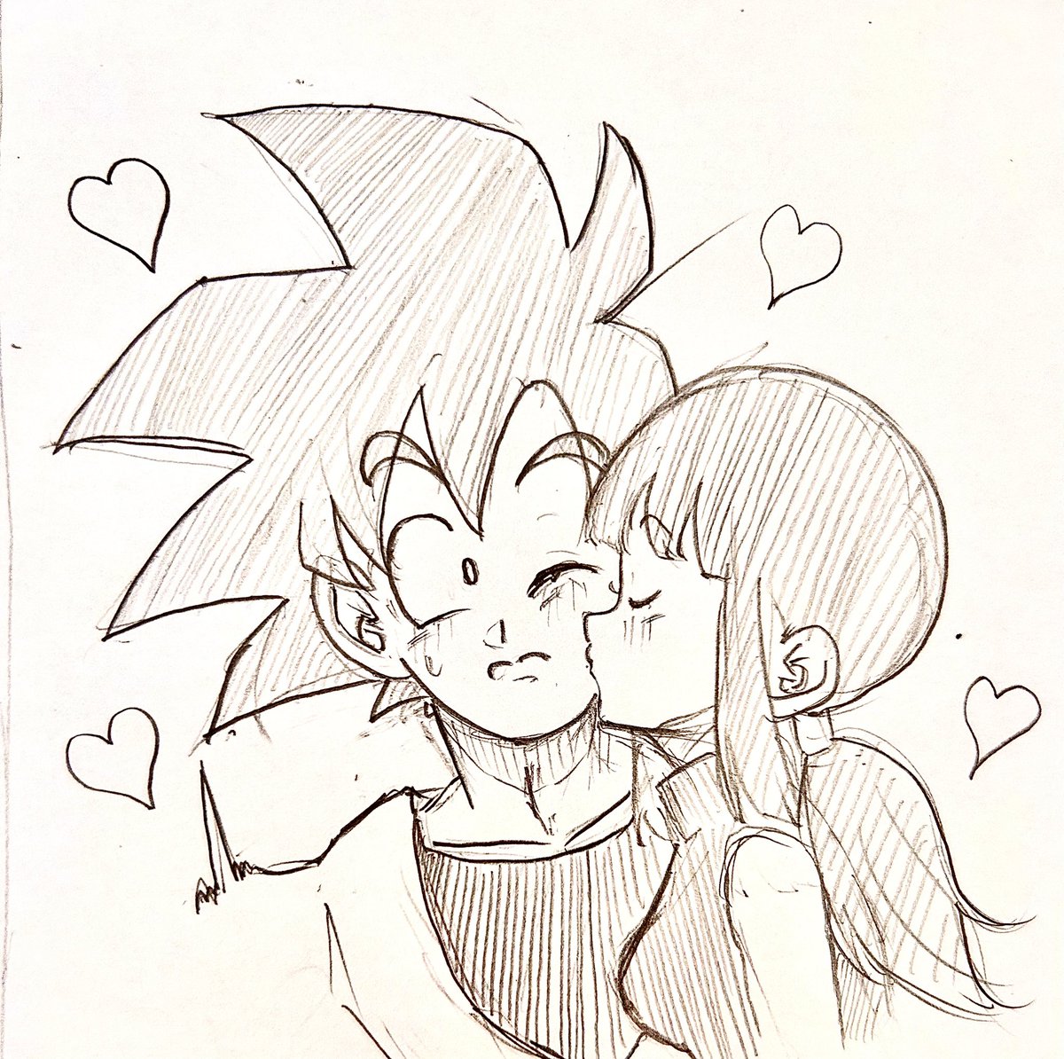 ラクガキ悟チチ

コレも色塗ります！
#悟チチ
#ラクガキ