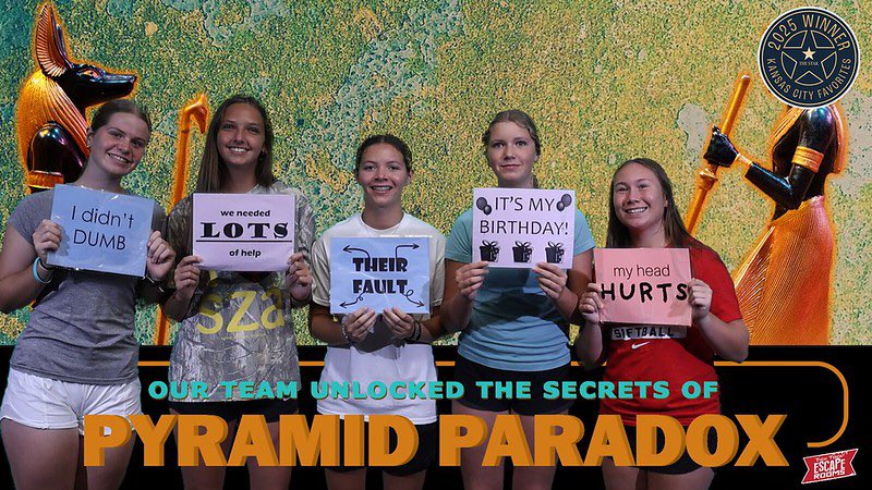 SelectFP2011's tweet image. Most of our 2025-26 crew kicked things off with an escape room  @TickTockKC. Ready to see these athletes compete! #SelectLife