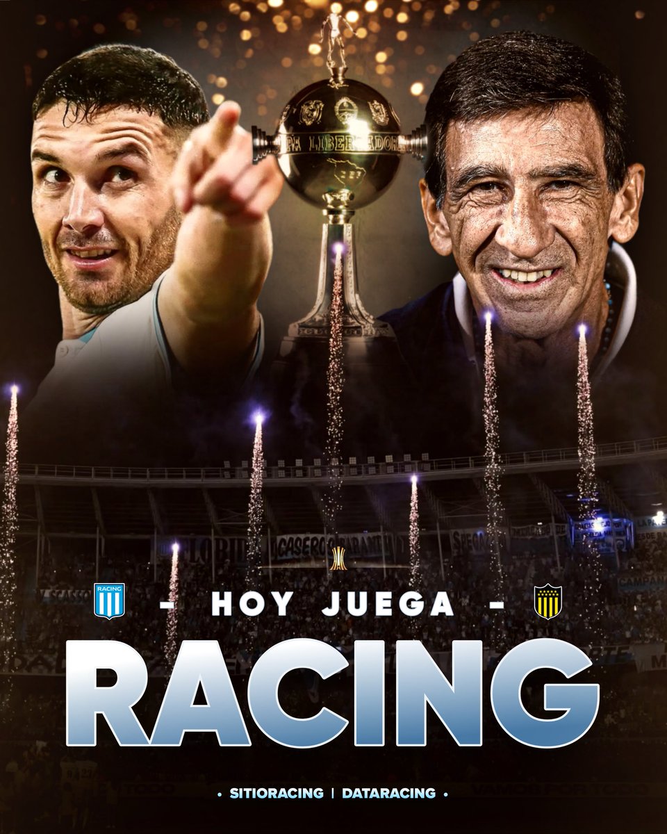 ¡¡HOY JUEGA RACING!! 🩵

¡¡VAMOS POR LA GLORIA ETERNA, ACADEMIA!! 👊🏻

#CopaLibertadores 🏆