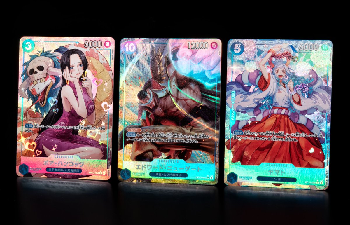 Official in-person shots of alt arts in the Japanese OP13 3rd