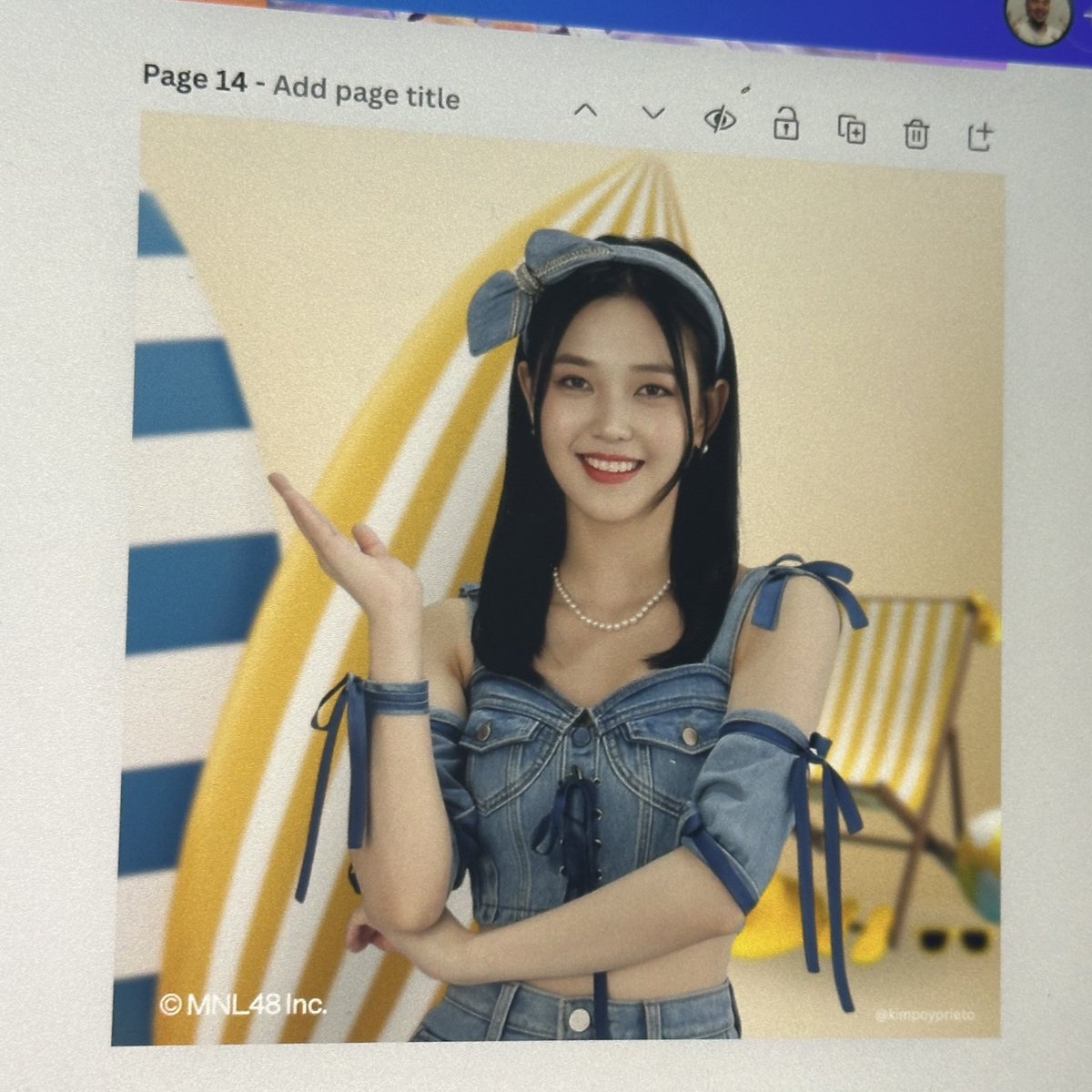 um ang ganda ni CJ sa ineedit ko???? #MNL48