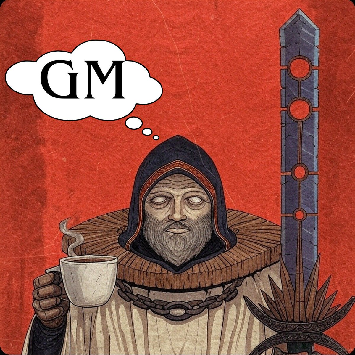 0xigriscalls's tweet photo. GM to everyone that says "GM" 
☕ https://t.co/oFuMkTuzh9