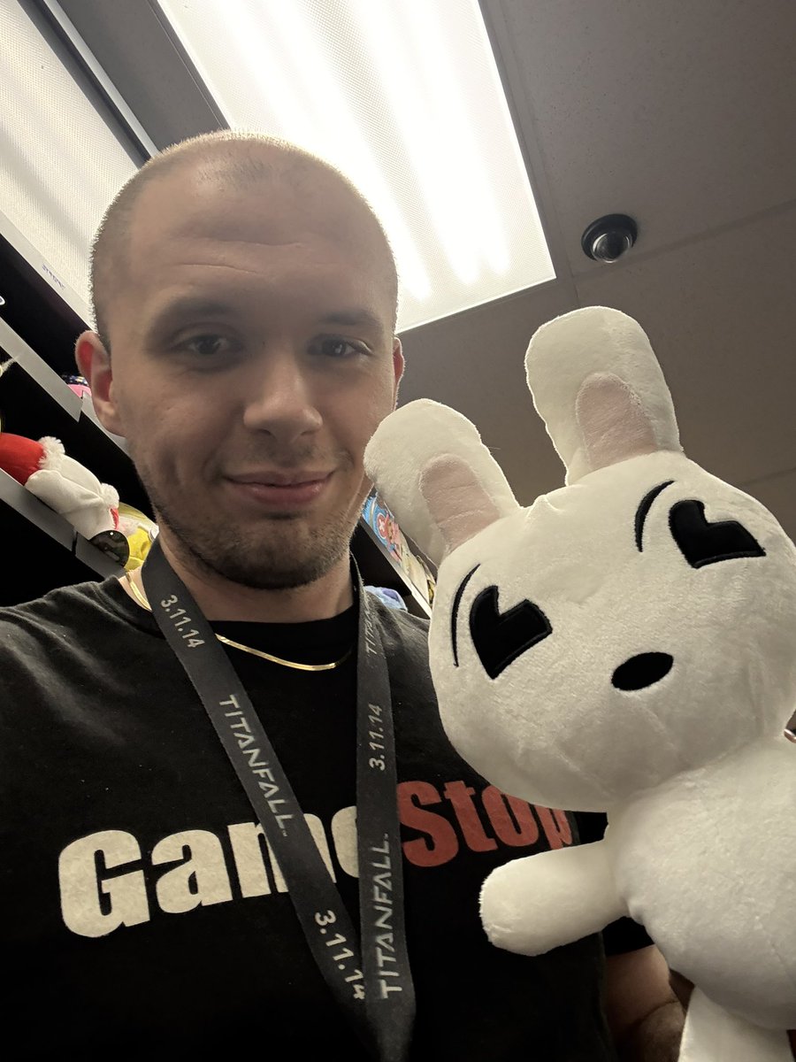 Mikehands (@weavenut) on Twitter photo Worked open to close and had a dual store team meeting afterwords. Look who showed up! 🤩 The number 1 @GameStop Employee, <a href="/buckthebunny/">Buck the Bunny</a> Worked open to close and had a dual store team meeting afterwords. Look who showed up! 🤩 The number 1 @GameStop Employee, <a href="/buckthebunny/">Buck the Bunny</a>