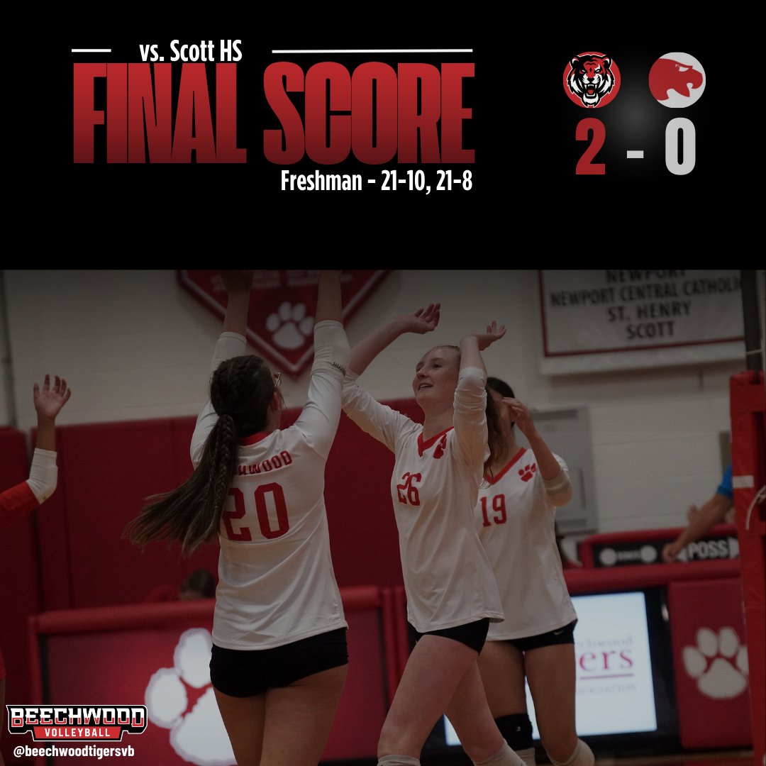 BeechwoodVB's tweet image. ๐งนFreshman and JV kicked off the straight program sweep tonight against Scott! ๐๐ช It's going to be a fun season! #letsgotigers #programsweep