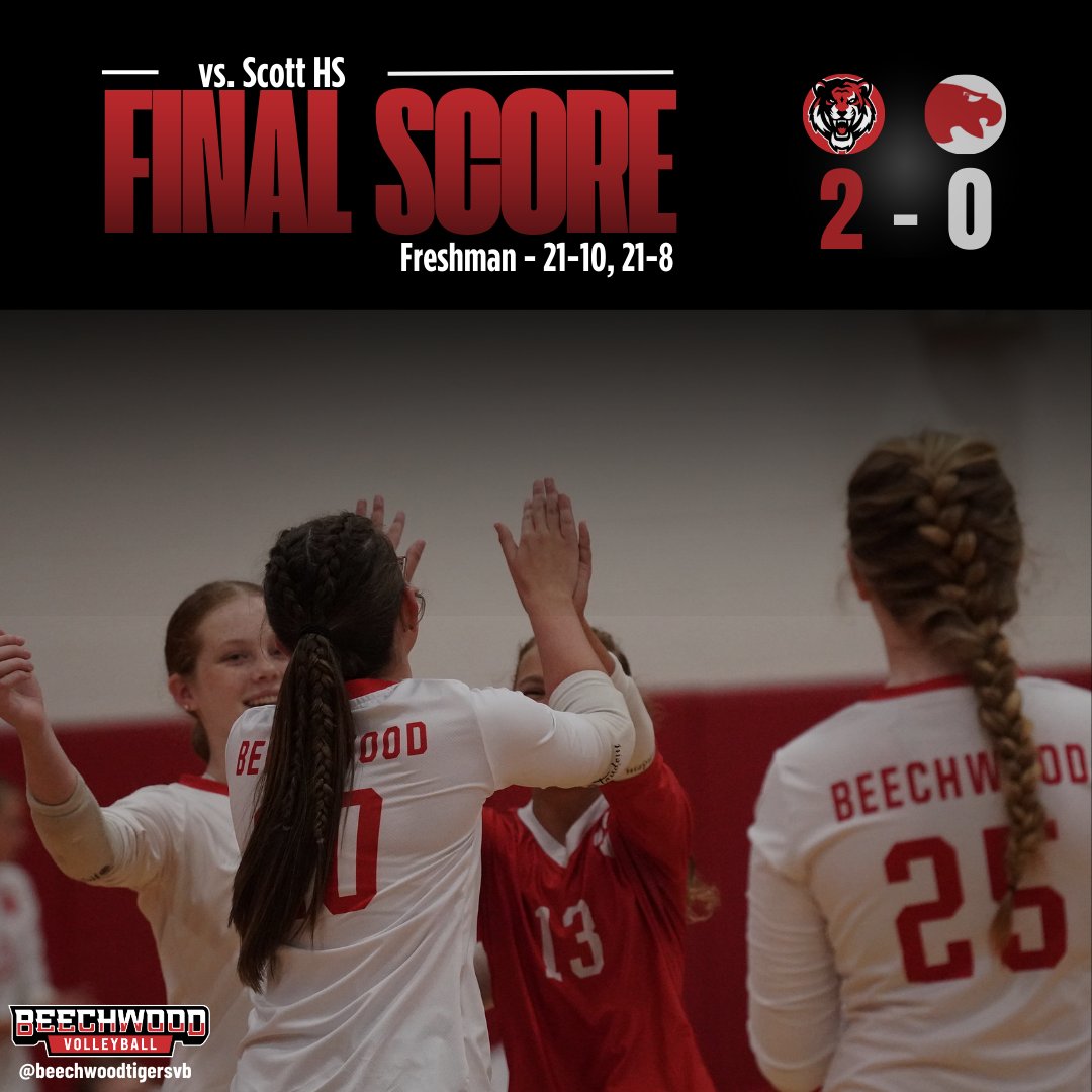 BeechwoodVB's tweet image. ๐งนFreshman and JV kicked off the straight program sweep tonight against Scott! ๐๐ช It's going to be a fun season! #letsgotigers #programsweep