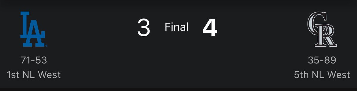 ROCKIES +2.5 (-110)✅✅✅✅✅✅✅ 

OUT FUCKING RIGHTTTTTTTTT WOWOWOWW