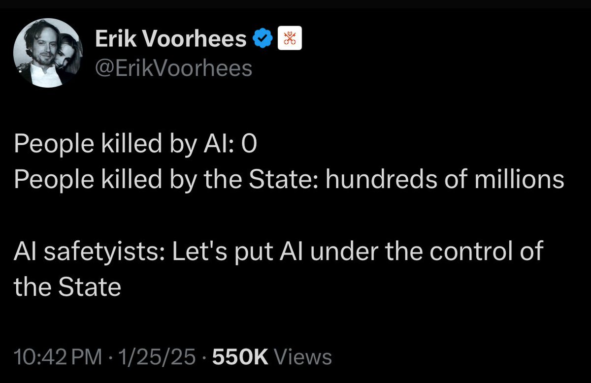 THIS POST NAILS IT. 

AI IS HARMLESS, LET'S KEEP IT THAT WAY