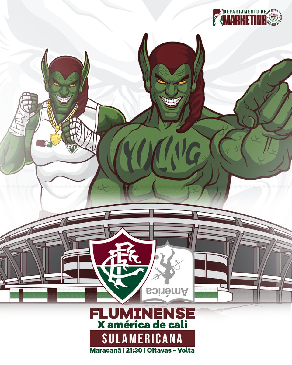 YOUNG FLU (@youngfluoficial) on Twitter photo VAMOS TRICOLOR, EM BUSCA DA AMÉRICA NOVAMENTE! 🇭🇺
É #DiaDeFlu pela sul-americana! Dia de cantar os 90 minutos de branco no túnel 209! Vamos em busca da classificação!👊🏻
Faça a festa e promova a paz! VAMOS FLUZÃO! 🤜🏻🤛🏻
🎨: <a href="/theozin/">Theo zinho</a>.designer VAMOS TRICOLOR, EM BUSCA DA AMÉRICA NOVAMENTE! 🇭🇺
É #DiaDeFlu pela sul-americana! Dia de cantar os 90 minutos de branco no túnel 209! Vamos em busca da classificação!👊🏻
Faça a festa e promova a paz! VAMOS FLUZÃO! 🤜🏻🤛🏻
🎨: <a href="/theozin/">Theo zinho</a>.designer