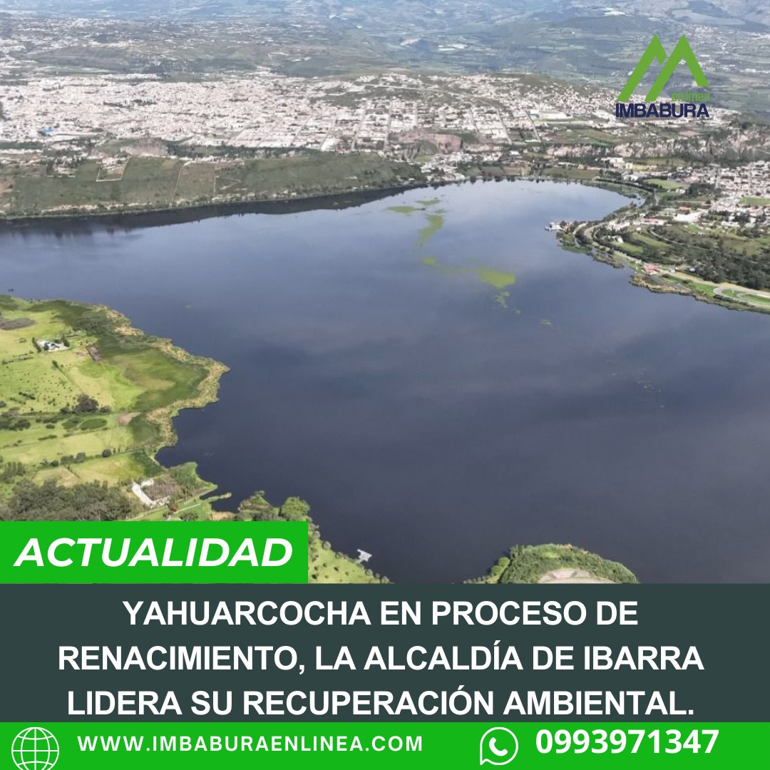 #ACTUALIDAD Estas medidas marcan un antes y un después en la coloración del espejo de agua de la laguna, así como también en su ecosistema. Más información: lc.cx/fD9AKj         imbaburaenlinea.com