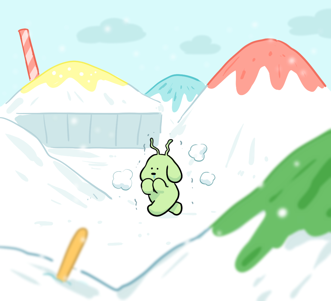 さむい🍧

#イヌくんとイヌ宇宙人くん
#フレンドシップ #犬 #イラスト
#illustration #dog #character
#friendship #かき氷