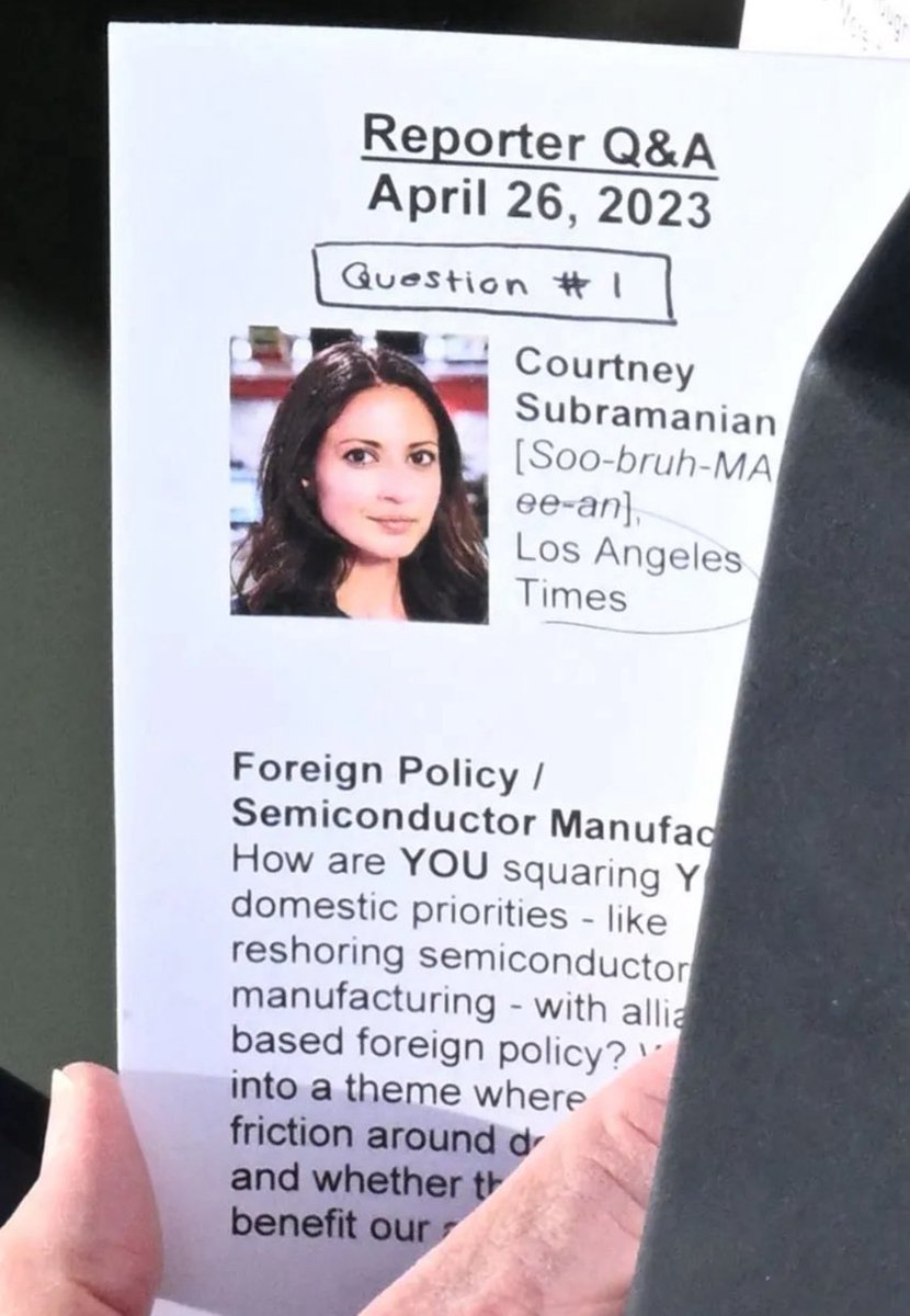 Stephen L. Miller (@redsteeze) on Twitter photo The Biden White House solicited questions ahead of time so far in advance that they have time to print them out on note cards and White House journalists went along with it.
<a href="/brianstelter/">Brian Stelter</a> never covered it. Never cared, but now Trump Fields questions from friendly outlets and The Biden White House solicited questions ahead of time so far in advance that they have time to print them out on note cards and White House journalists went along with it.
<a href="/brianstelter/">Brian Stelter</a> never covered it. Never cared, but now Trump Fields questions from friendly outlets and