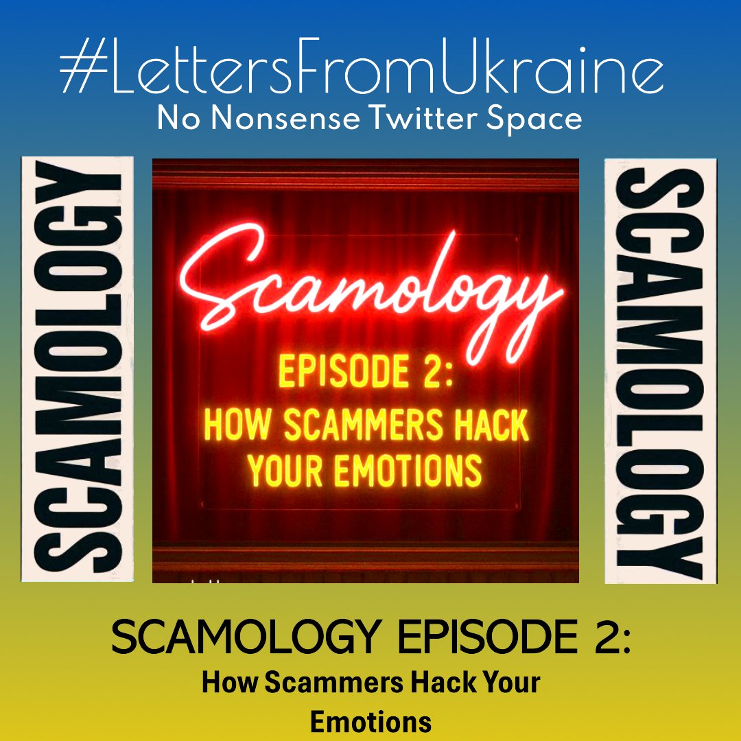David Brookfield (大卫) - #NotACat 🏴 (@dmbrookfield) on Twitter photo 𝐒𝐂𝐀𝐌𝐎𝐋𝐎𝐋𝐎𝐆𝐘 𝐄𝐏𝐈𝐒𝐎𝐃𝐄 𝟐
How Scammers Hack Your Emotions
𝗧𝗵𝘂𝗿𝘀𝗱𝗮𝘆 𝟴:𝟯𝟬𝗽𝗺 𝗨𝗞 𝟯:𝟯𝟬𝗽𝗺 𝗘𝗦𝗧
The Verification Unit <a href="/VerifUnit/">VU</a> With <a href="/RossRitchie12/">Ross Ritchie</a> & <a href="/DMBrookfield/">David Brookfield (大卫) - #NotACat 🏴</a> 𝐒𝐂𝐀𝐌𝐎𝐋𝐎𝐋𝐎𝐆𝐘 𝐄𝐏𝐈𝐒𝐎𝐃𝐄 𝟐
How Scammers Hack Your Emotions
𝗧𝗵𝘂𝗿𝘀𝗱𝗮𝘆 𝟴:𝟯𝟬𝗽𝗺 𝗨𝗞 𝟯:𝟯𝟬𝗽𝗺 𝗘𝗦𝗧
The Verification Unit <a href="/VerifUnit/">VU</a> With <a href="/RossRitchie12/">Ross Ritchie</a> & <a href="/DMBrookfield/">David Brookfield (大卫) - #NotACat 🏴</a>