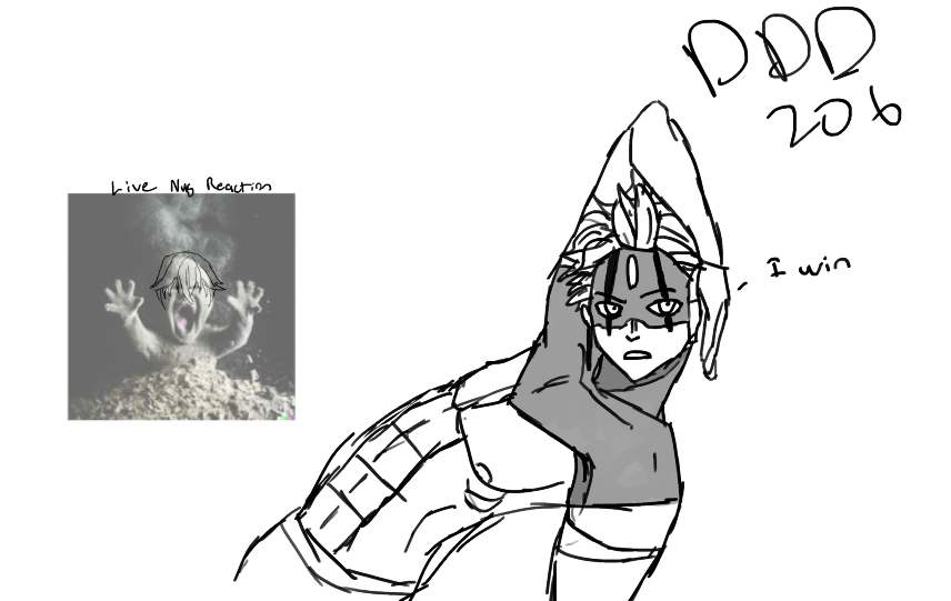 i know im late but artblock was killing me

so take this dumb doodle instead

#dandadan206 #dandadan