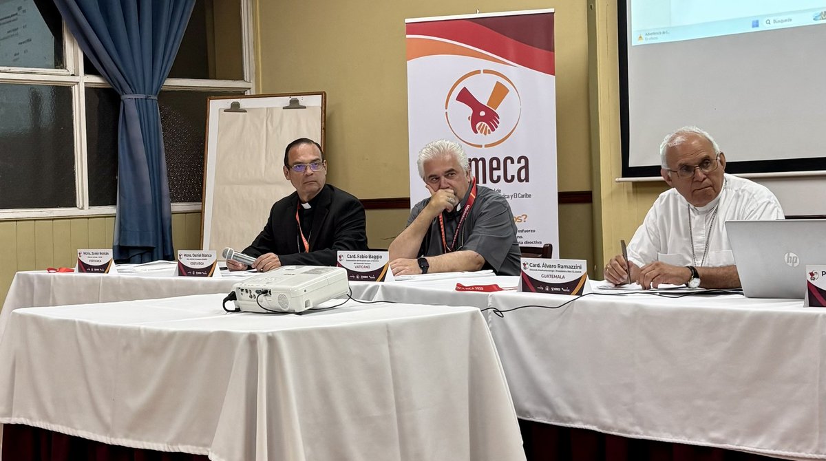 Hoy en #CostaRica comenzamos los trabajos de la XII Reunión regional de obispos y agentes de Pastoral de Movilidad Humana de 
Canadá, Estados Unidos, México y Centroamérica, 
con la presencia del Card. Fabio Baggio, Subsecretario del Dicasterio para el Desarrollo Integral.