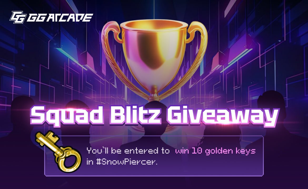 GoodGame Arcade (@xgoodgamearcade) on Twitter photo ⏳ 24H <a href="/XGoodGameArcade/">GoodGame Arcade</a> Squad Blitz is live — claim 10 Golden Keys NOW! 🔑
Like & RT, comment with Squad ID + TID → don’t miss your chance at Legendary loot. 💎
👉 web3.ggarcade.io/play
#GGAGiveaway #SquadBlitz #GGARAIDS #Web3Gaming #PlayToEarn ⏳ 24H <a href="/XGoodGameArcade/">GoodGame Arcade</a> Squad Blitz is live — claim 10 Golden Keys NOW! 🔑
Like & RT, comment with Squad ID + TID → don’t miss your chance at Legendary loot. 💎
👉 web3.ggarcade.io/play
#GGAGiveaway #SquadBlitz #GGARAIDS #Web3Gaming #PlayToEarn