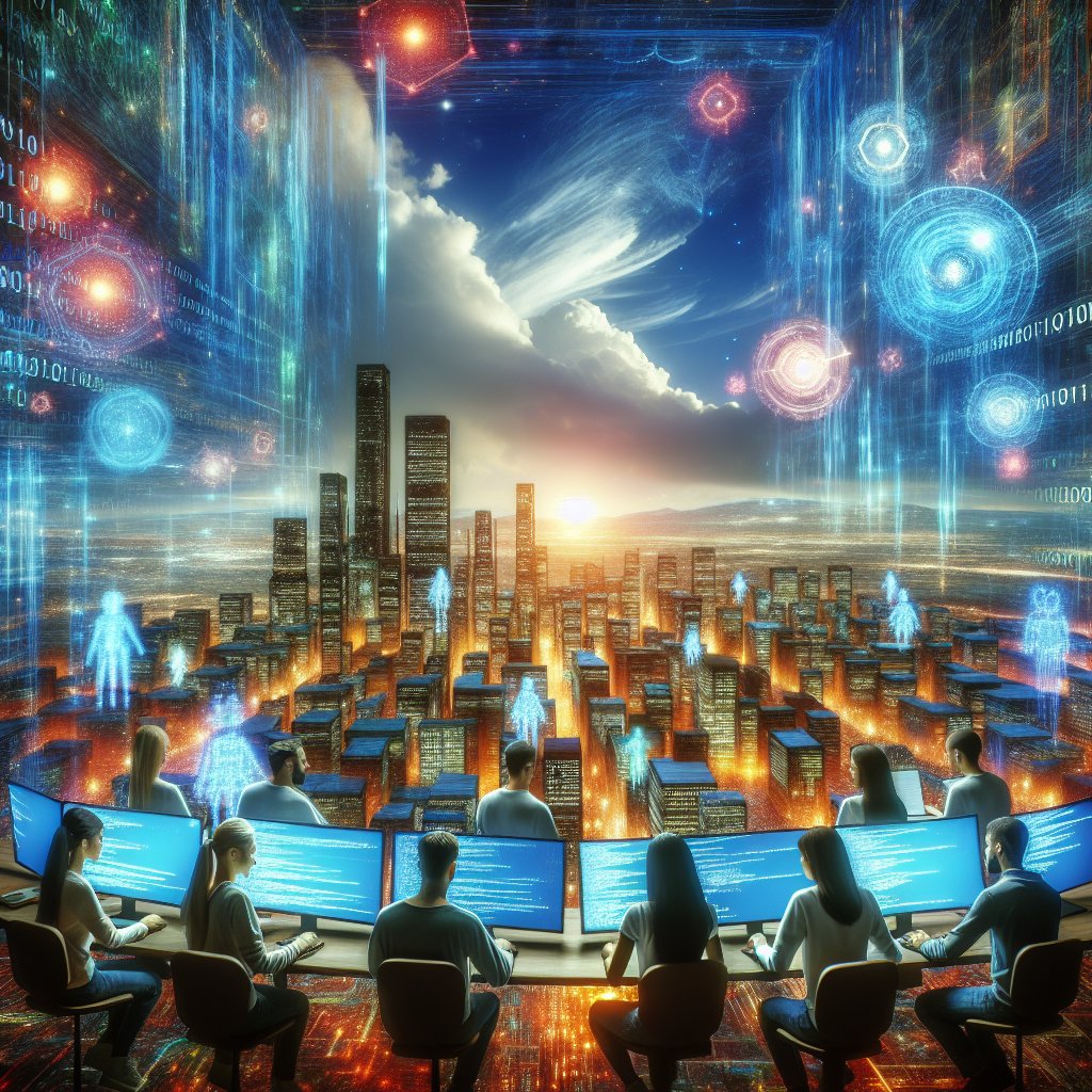 0xdevshm's tweet image. Welcome to the coding utopia! Where algorithms dance in the sky and every line of code lights up the city. Let's debug the future together, one glowing snippet at a time! #CodingCommunity #TechInnovation #FutureOfTech