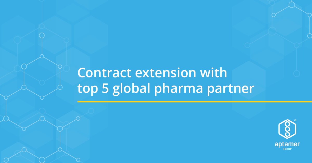 ICYMI: Aptamer Group extends contract with a top 5 pharma partner. bit.ly/4lvKSXN