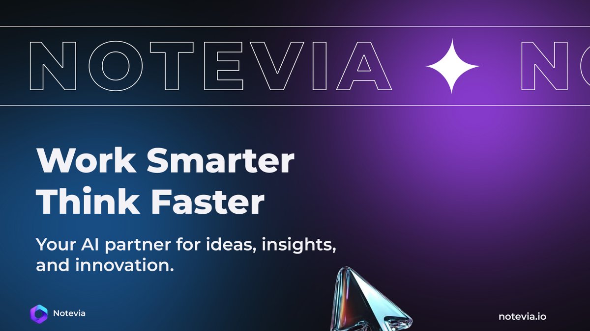 Notevia_X's tweet image. Work Smarter. Think Faster.

This is the exact idea behind #Notevia. Operate like a pro for many versatile tasks, meet deadlines without the hassle...

Check out what we&apos;re up to, try out our app today!🤳

#AI #Tech #Work #LifeHacks
