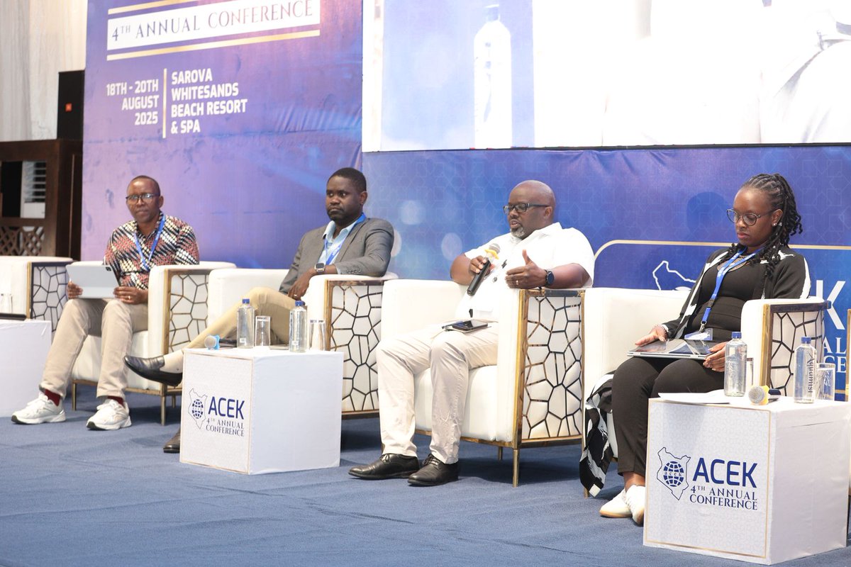 One of today’s highlights at the 4th Annual ACEK Conference 2025 was the panel discussion on “Building Tomorrow’s Urban Landscape: Smart Cities and the Foundation of Digital Infrastructure.”

Moderated by Eng. Harisson Keter, the session brought together thought leaders driving