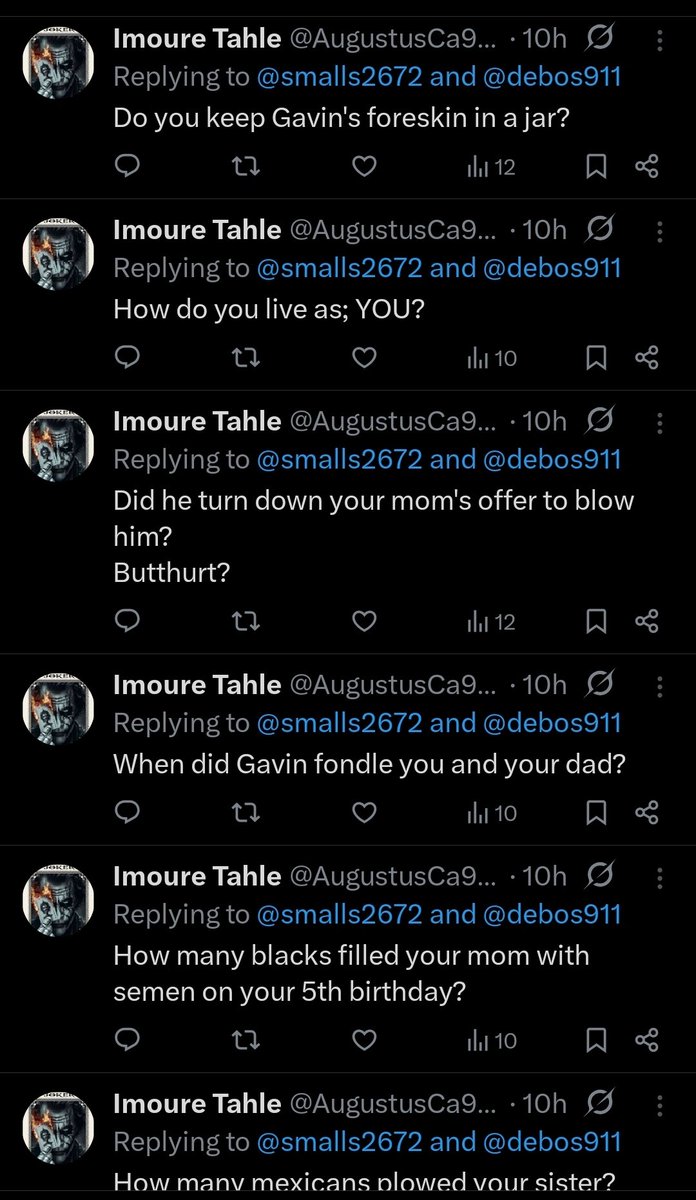 Somebody doesn't appreciate my Gavin memes. Triggered, I believe the word is.