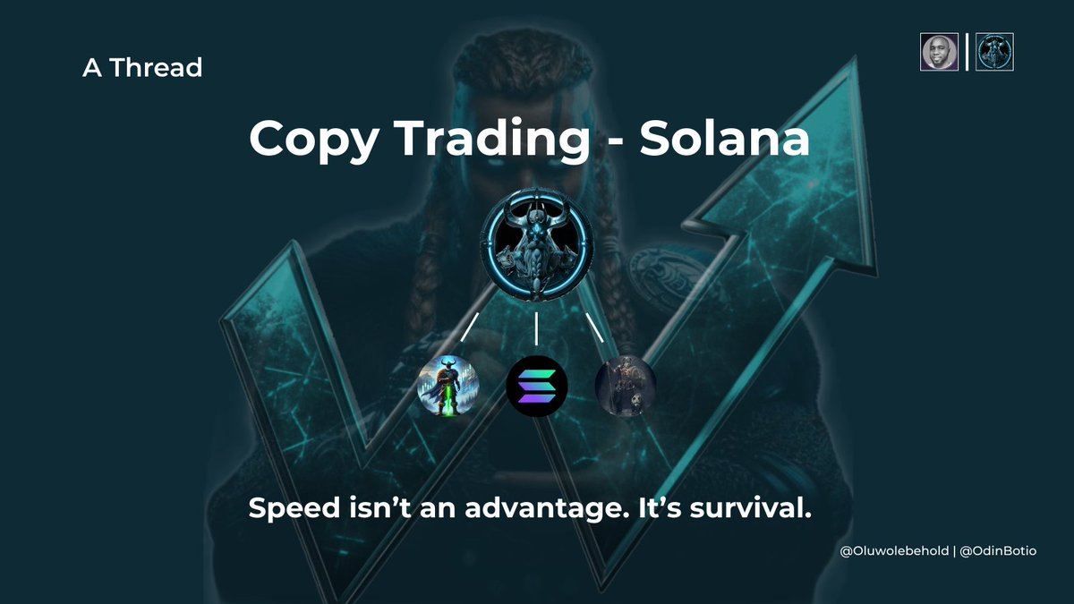 When I started Solana on-chain hunting, I thought it was luck.

 I chased smart wallets, entered late &amp; got rugged as exit liquidity. 💀 Turns out it’s not luck

it’s patterns, speed &amp; the right tools. 

Here’s how I flipped my process (with <a href="/OdinBotio/">OdinBot.io - Fastest Solana Copy Trading Bot</a>). 

⚡️ Bookmark this 🧵