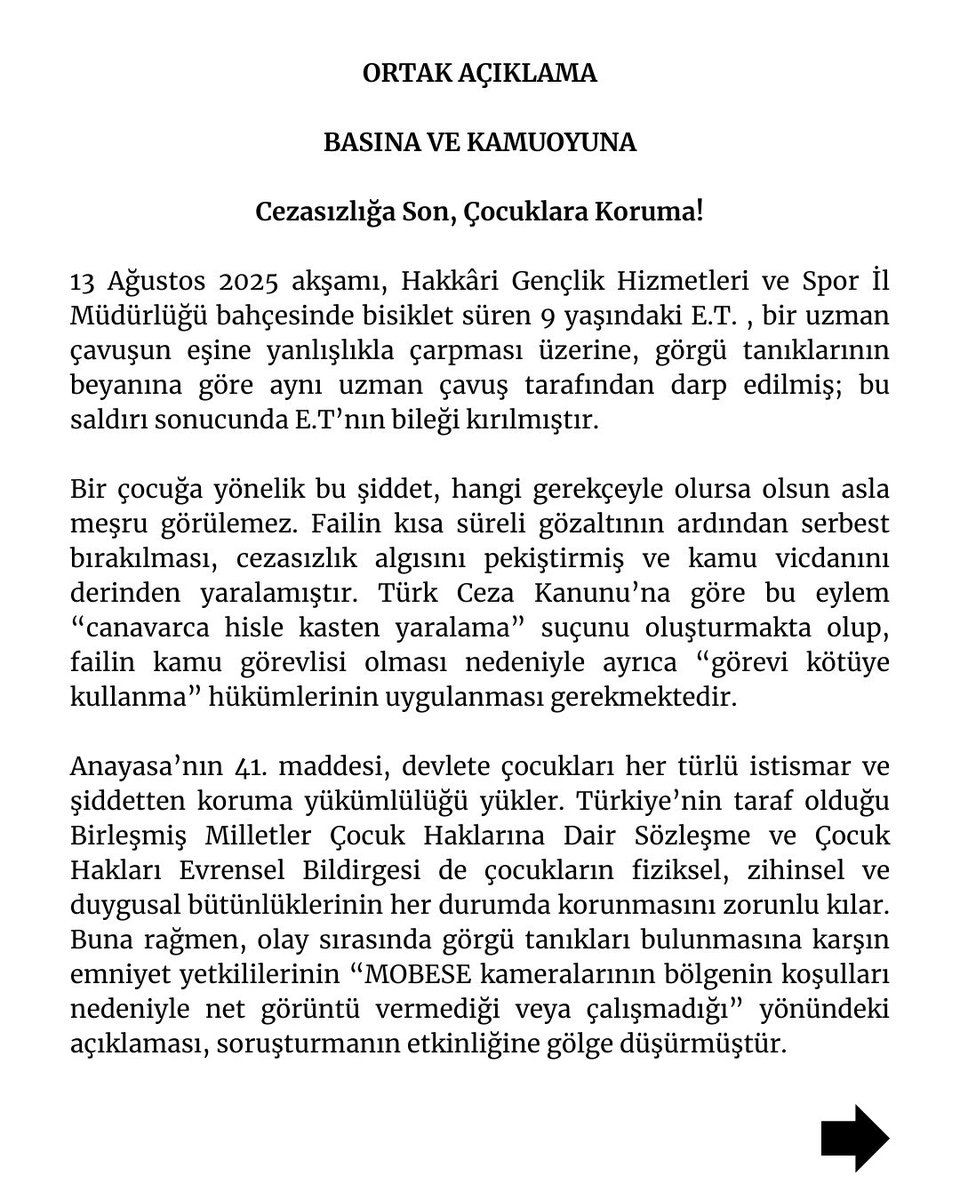 Van Barosu Çocuk Hakları Komisyonu tweet media