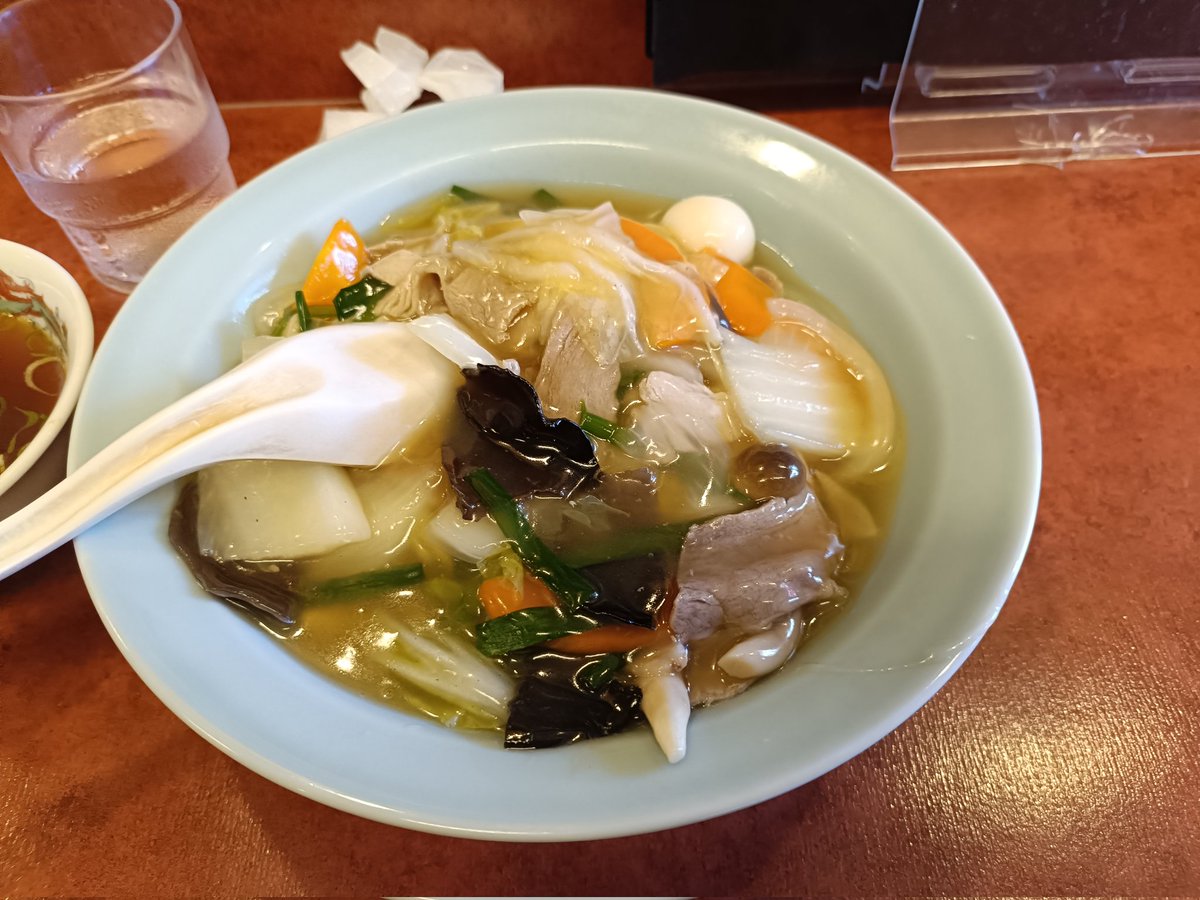 何時ぞやのランチメニュー‼️中華丼780円旨いんだなあ〜😁