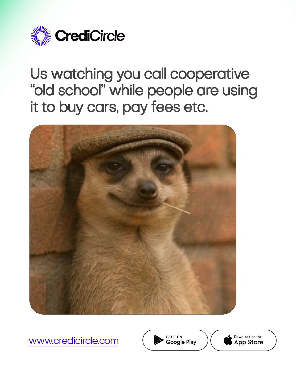 Credicircle's tweet photo. Cooperatives aren’t old-school they’ve simply gone DIGITAL! 
From saving smarter to getting faster loans, Credicircle is helping people achieve their goals with ease, transparency, and community support. https://t.co/oqQsH8HF4M
