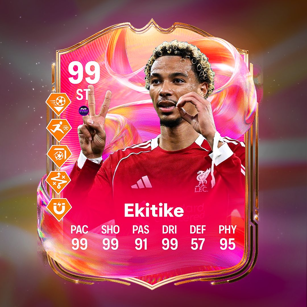 🚨 New transfer cards added 

• 🇫🇷 Ekitike  
• 🇬🇭 Kudus 
• 🏴󠁧󠁢󠁥󠁮󠁧󠁿 Rashford 
• 🇸🇪 Gyokeres 
• 🇸🇪 Elanga 
• 🏴󠁧󠁢󠁥󠁮󠁧󠁿 Madueke 
• 🇨🇴 Luis Diaz 
• 🇫🇷 Theo 

We’ll see some new transfer SBC’s soon 🔥