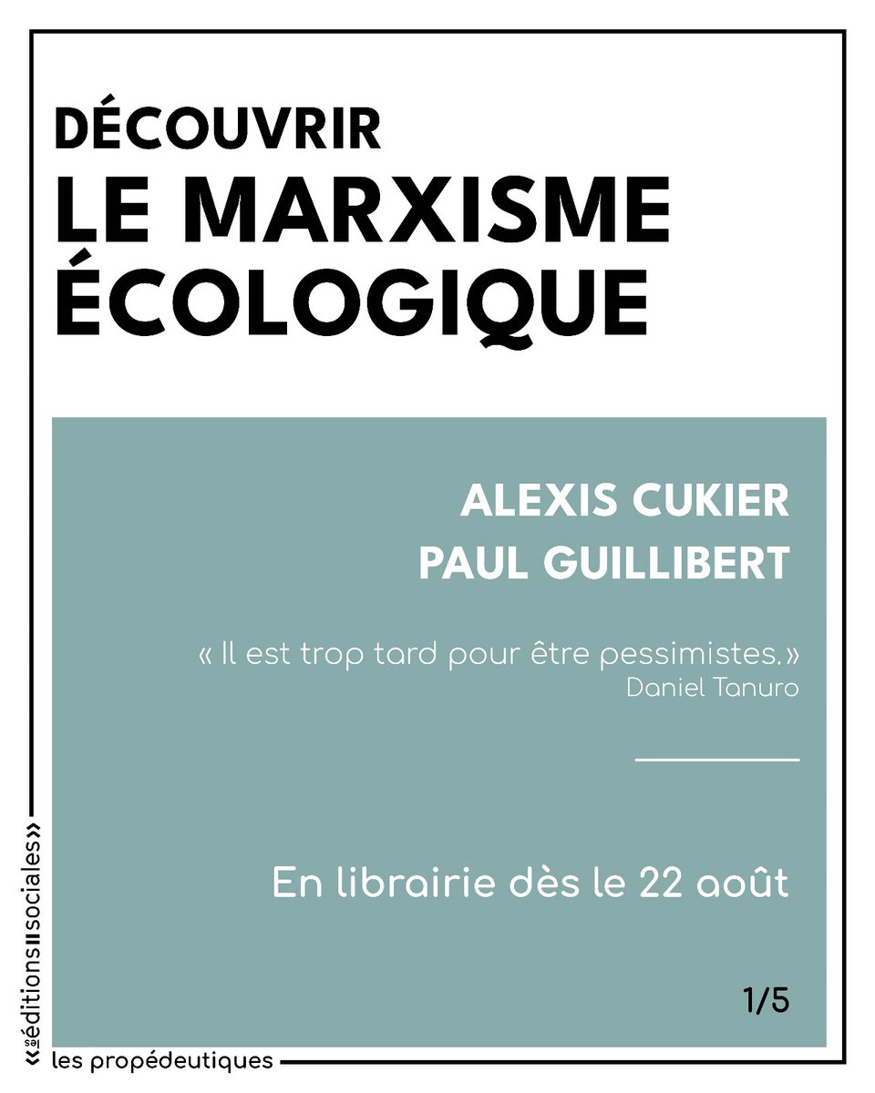 Ed_Sociales's tweet photo. EN LIBRAIRIE LE 22 AOÛT !
👉 https://t.co/BROBgNKtcP https://t.co/KcqaiwsT1k