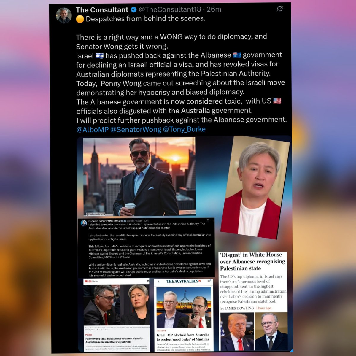 <a href="/AustralianJA/">Australian Jewish Association</a> The Albanese 🇦🇺 government can expect further diplomatic pushback.