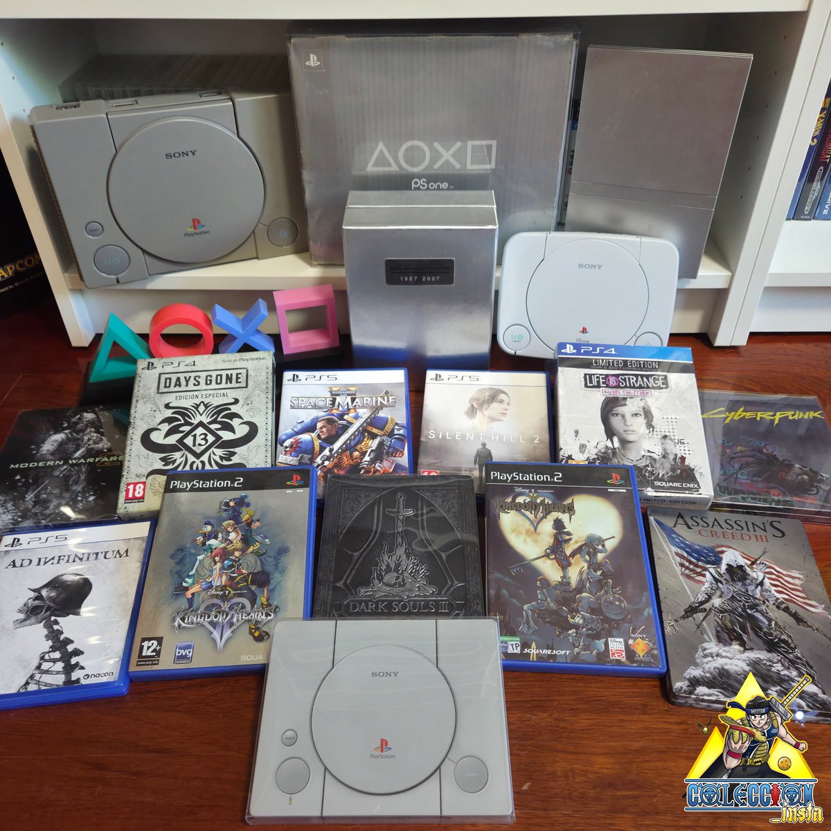 Coleccion_inst's tweet photo. Esta semana nuestros amigos de @playstationes nos animan a subir en insta, fotos relacionadas con el color gris.
Destaca la edición del 20 aniversario del Metal Gear Solid  que contiene todos los juegos desde el 1987 hasta el 2007.
#cosasdegamer https://t.co/EMZhAcvT4s