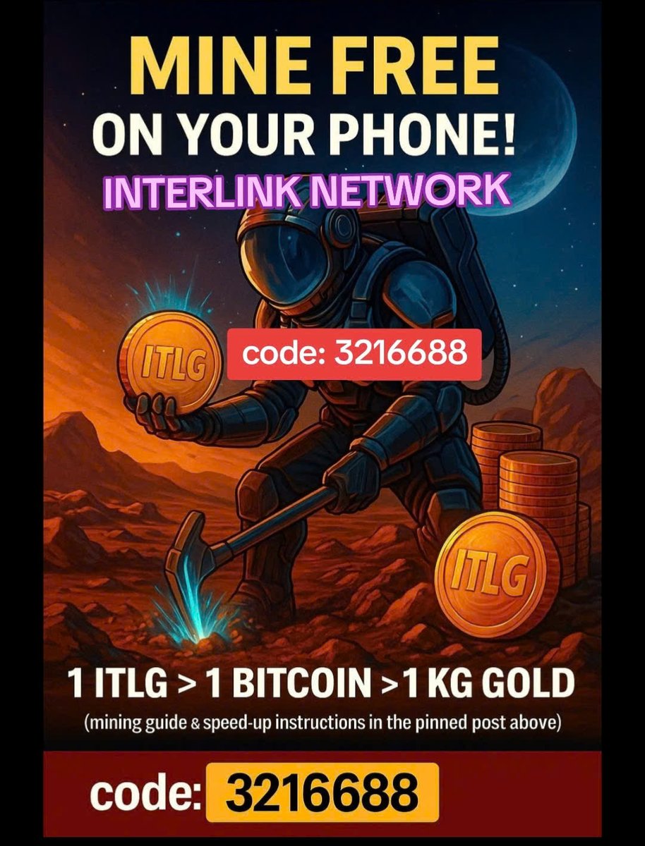 refcode_3216688's tweet image. HOW TO MINE ITLG (easy guide)

1️⃣ Choose your ID number (if taken → try another).
2️⃣ Set up a PIN code (your login password, confirm twice).
3️⃣ Scan your face to verify.
4️⃣ Sign up with your Gmail account.
5️⃣ Open Profile → Referral → Human Hash → Enter referral code: 3216688…