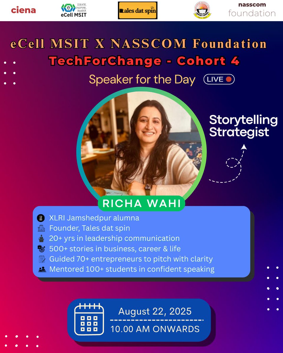 msitnewdelhi's tweet image. TechForChange-Cohort 4 #ecell #msitnewdelhi