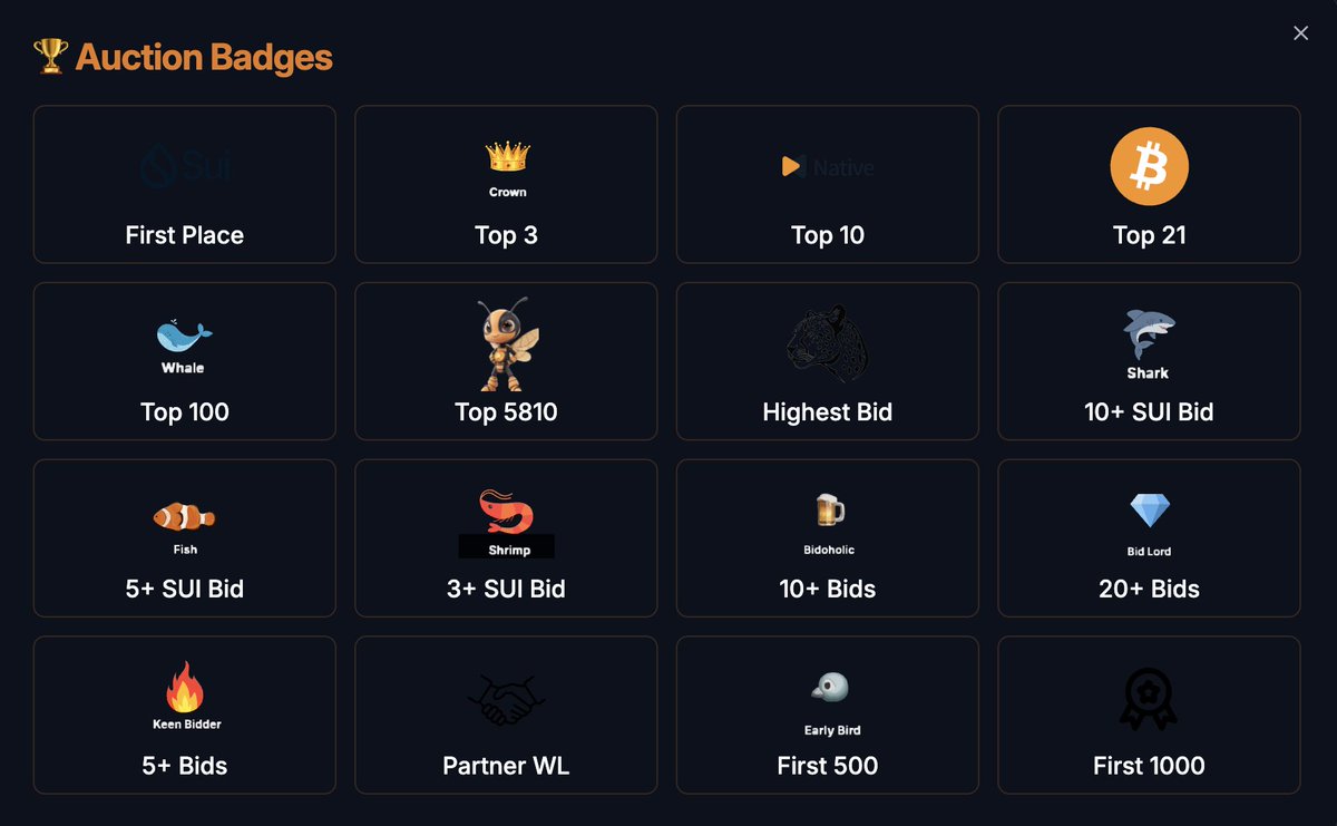 MaxOutSui's tweet photo. π Bee-lievers NFT Auction isnβt just an auction β itβs a GAME! @goNativeCCππ₯
π Top 3 crowns
π Whales & π¦ Sharks
π₯ First 500 / 1000 collectors
Game theory + fun + NFTs = π
Question is π Which badge will you grab? π€
#NFTAuction #BeeReady https://t.co/usG22GL8zO