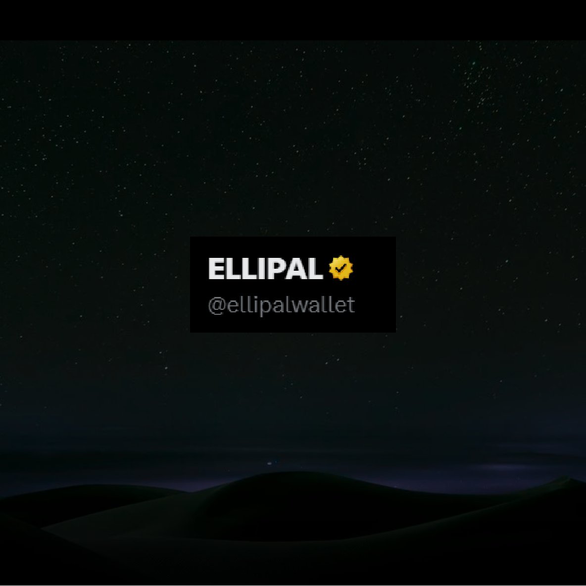 ⚠️ Beware of Fake Accounts

The only official ELLIPAL account is:
🟡 <a href="/ellipalwallet/">ELLIPAL</a> 
We will never DM you first.
Stay safe. Stay cold.
More info: ellipal.com