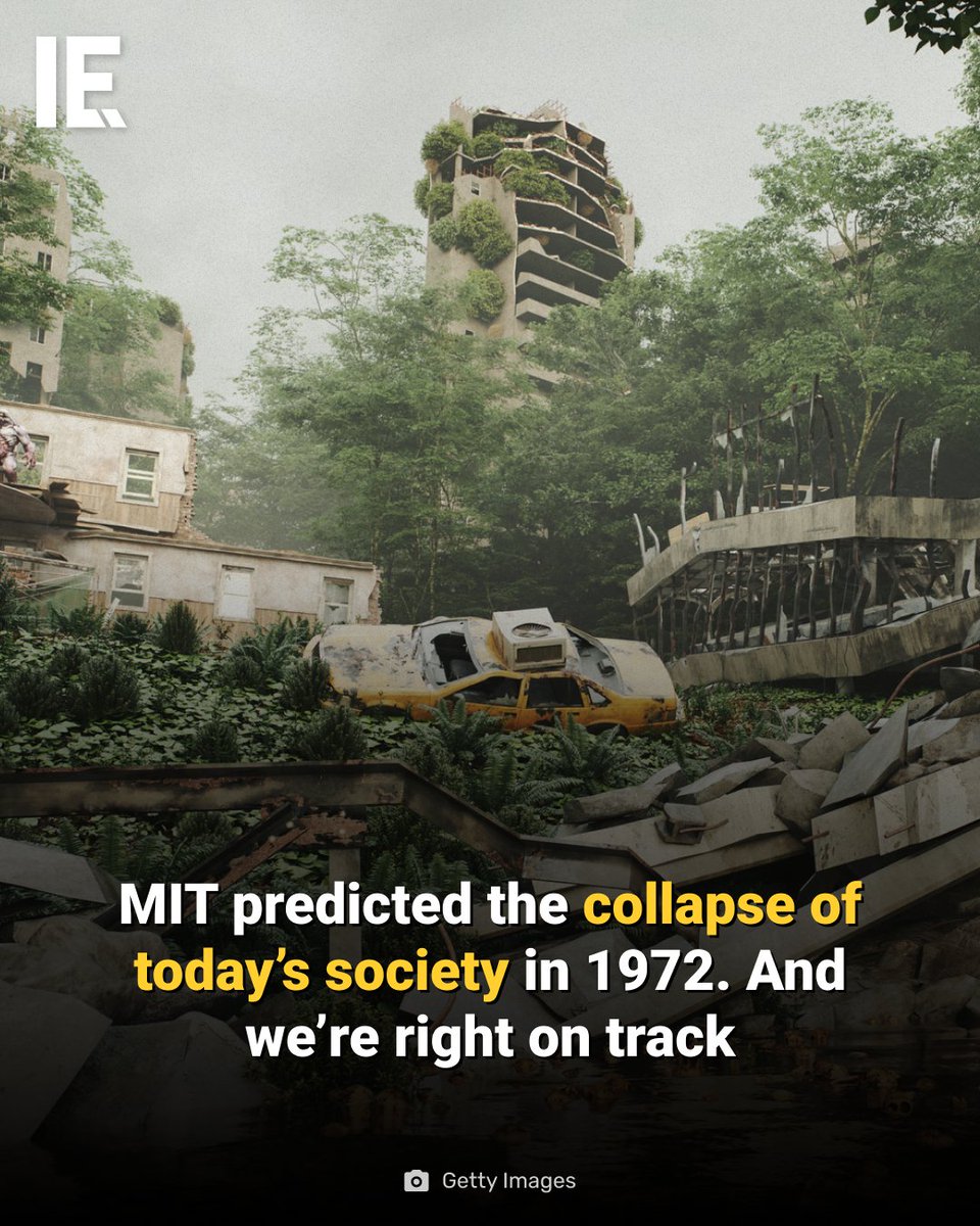 MIT’s 1972 World3 model predicted societal collapse by 2040, and new analysis shows we are still on track. bit.ly/3JjpFDg