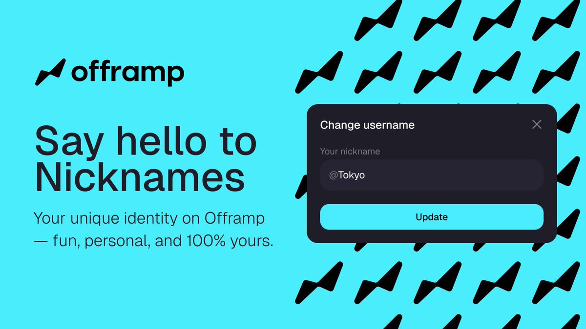 soulman 🎮 (@web3gamemaster) on Twitter photo <a href="/OfframpXYZ/">Offramp | ALL13</a> just dropped something cool which is Nicknames. so now you get your own unique handle on their platform instead of being just a random user. you will be able to change it anytime you want, it makes community events way more personal, and they can run giveaways <a href="/OfframpXYZ/">Offramp | ALL13</a> just dropped something cool which is Nicknames. so now you get your own unique handle on their platform instead of being just a random user. you will be able to change it anytime you want, it makes community events way more personal, and they can run giveaways