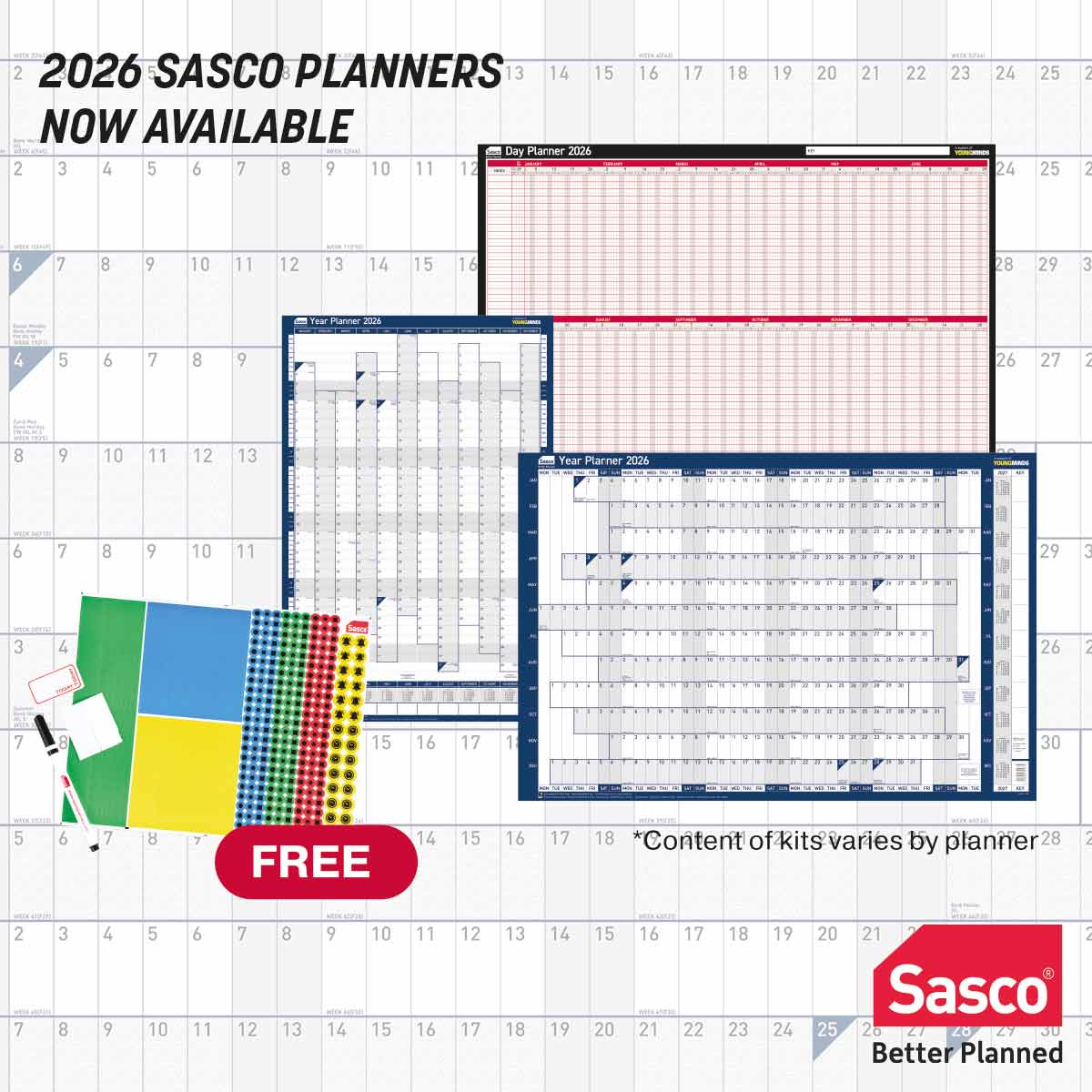 We know your deadlines don’t wait. That’s why Sasco planners remain a favourite for businesses year after year. Ready for 2026? Order now and we’ll deliver with the personal service you deserve. #MYTotalOffice
