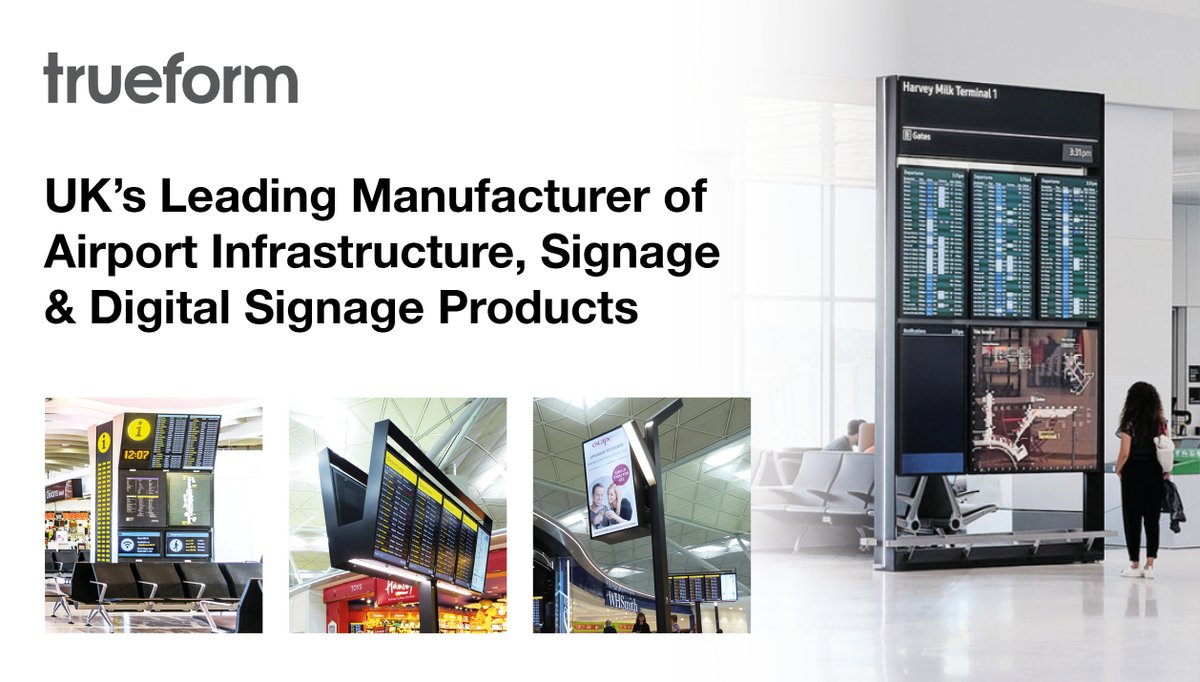 TrueformGroup's tweet image. ✈️ From Heathrow to San Francisco, Trueform delivers Flight Information Displays &amp;amp; airport monoliths built with bomb-blast resistant glass &amp;amp; stainless steel. Engineered for safety, reliability &amp;amp; passenger confidence.
trueform.com/category/airpo…
#AirportInfrastructure #Trueform