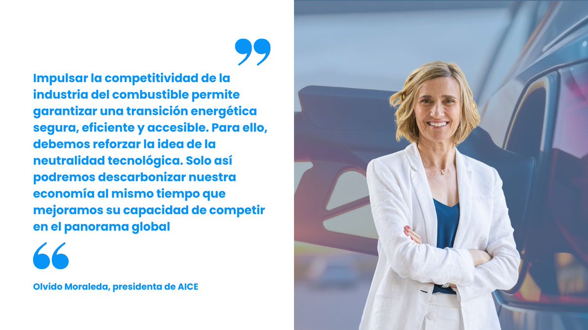 Nuestra presidenta, Olvido Moraleda (<a href="/bp_Espana/">bp España</a>), destaca la necesidad de impulsar la competitividad de la industria del combustible para avanzar hacia una transición energética segura, eficiente y accesible.

🔗 Puedes leer nuestra Memoria 2024, aquí 👉🏻 aiceasociacion.es/wp-content/upl…