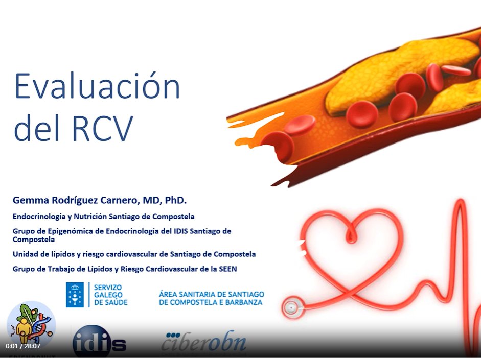 sociedadSEEN's tweet photo. 📣 Nueva #píldora #formativa #SEEN 👉 Evaluación del RCV: ¿para quién? ¿cuándo? ¿cómo?
ℹ Por la Dra. Gemma Rodríguez Carnero @GemmaRCarnero, de @LipidoSEEN
💻👁 https://t.co/zZwH3kwdWb https://t.co/3kvw012VxE