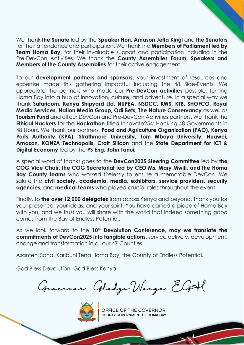 gladyswanga's tweet image. We extend our heartfelt gratitude to all who contributed to the planning, facilitation, and execution of #DevCon2025. Your efforts were integral to our success, and we sincerely thank each of you for your dedication and hard work.