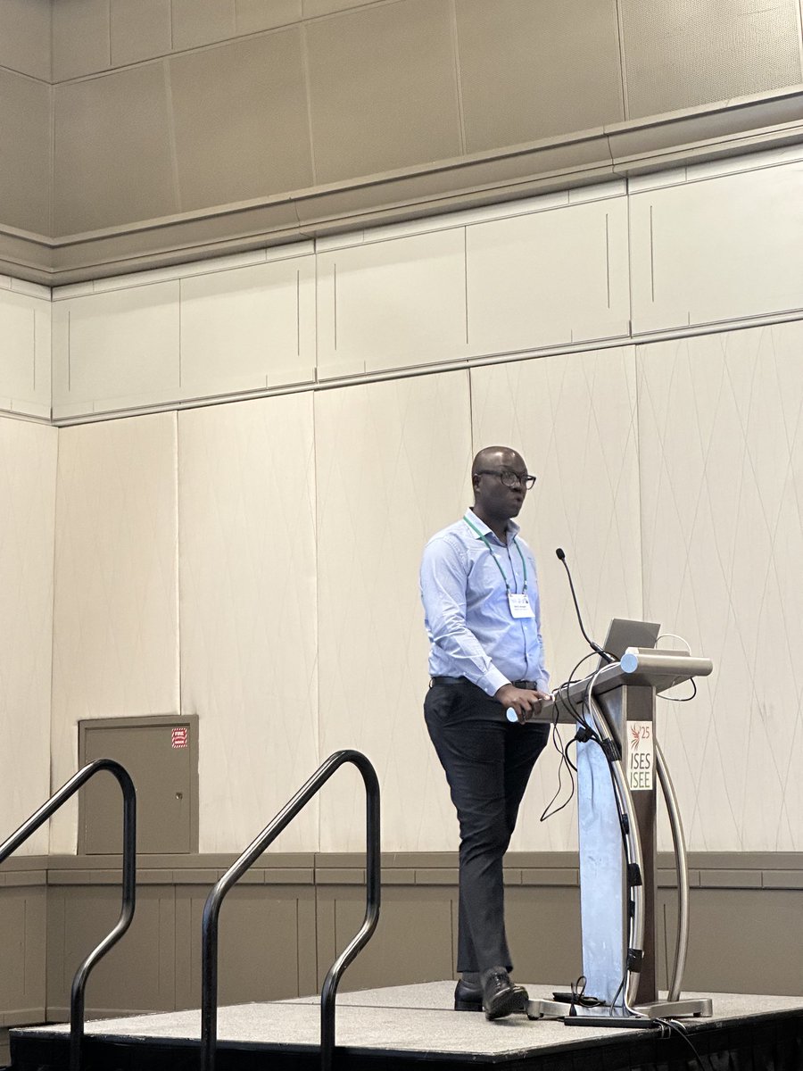 kofiamegah's tweet photo. We are the ongoing #ISES-ISEE25 meeting presenting findings of our ⁦@NIH_NIEHS⁩ funded DICE Project. DICE leverages data science application to improve children’s environmental health in Africa https://t.co/XTKgwadk1g