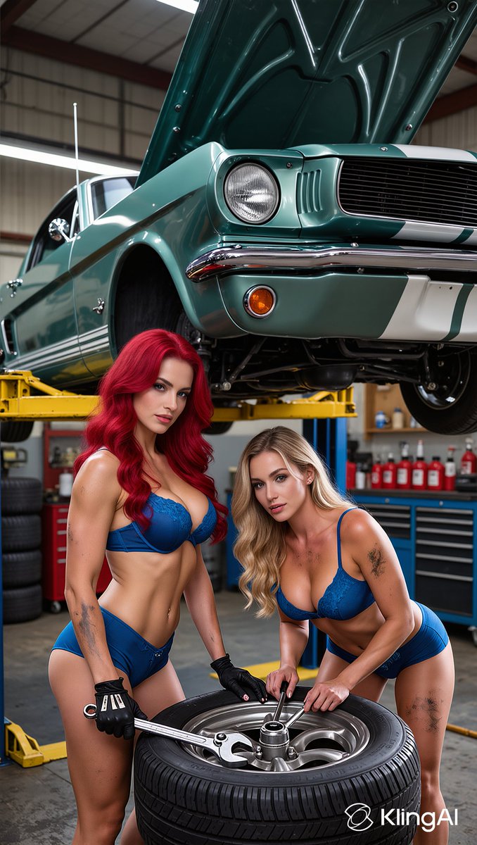 PeterPixel90290's tweet image. 🔧🔥 Blaze &amp;amp; Mina in the garage — keeping classics alive, one Mustang at a time.
#BrewAndPixels #RetroPower #MustangGT
