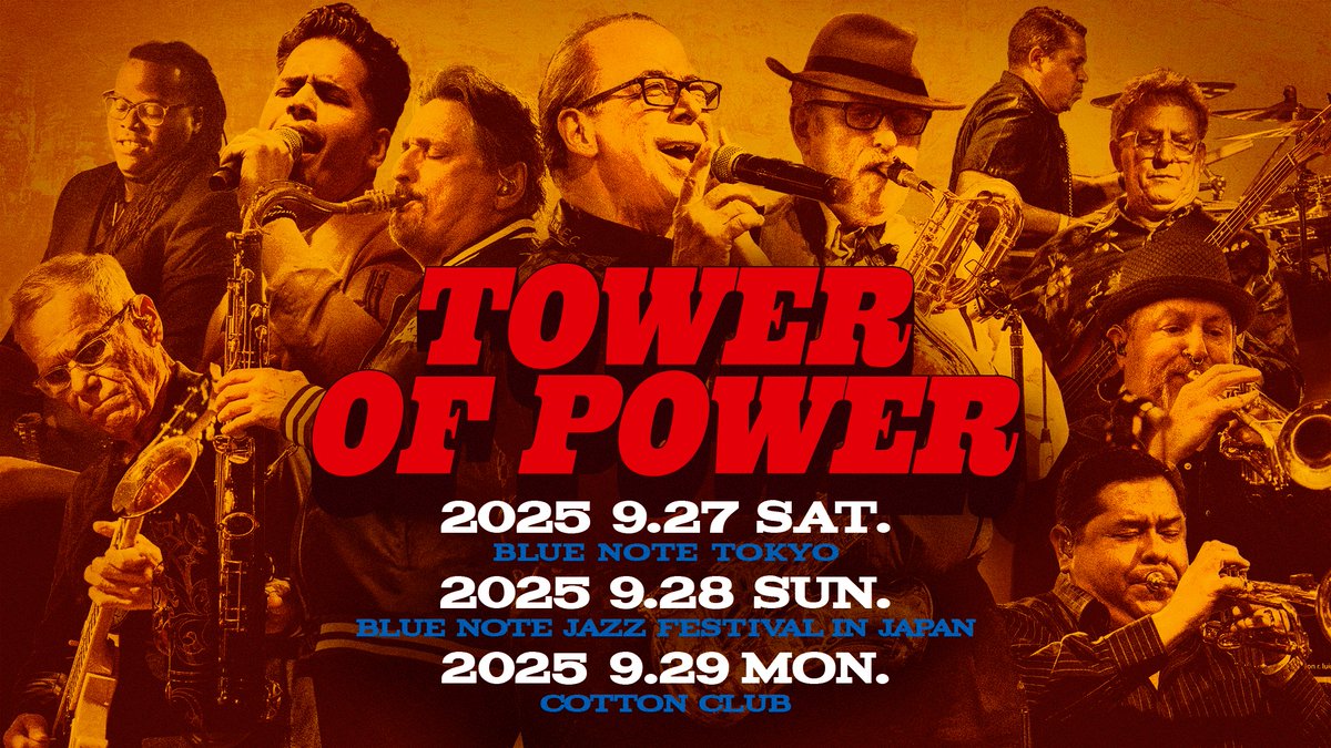 貴重 TOWER OF POWER セットリスト ブルーノート BLUENOTE 貴重 TOWER OF POWER セットリスト ブルーノート BLUENOTE